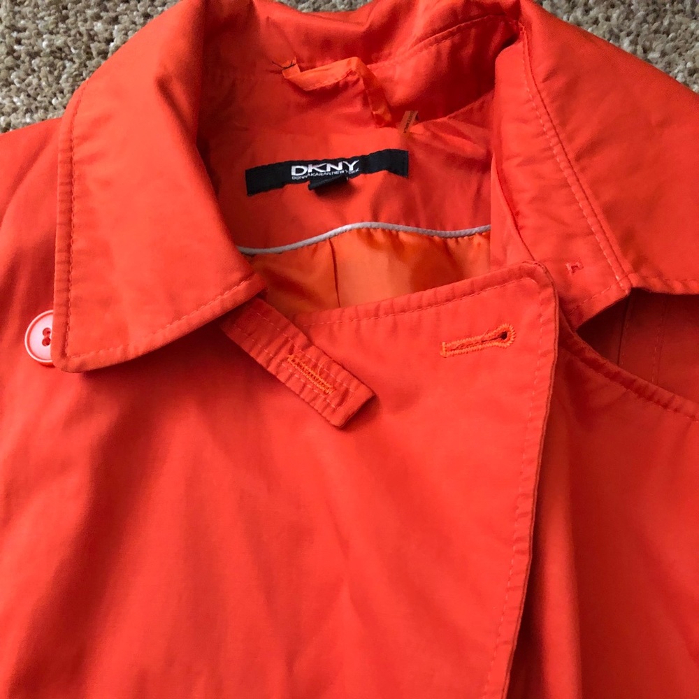 DKNY orange coat